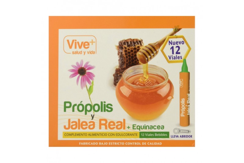 Complemento Alimenticio Vive+ Própolis Jalea real (12 uds)