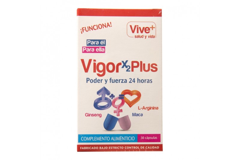 Complemento Alimenticio VigorX2Plus Vive+ (30 uds)