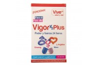 Complemento Alimenticio VigorX2Plus Vive+ (30 uds)