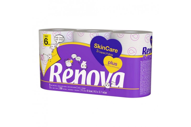 Carta Igienica Renova Skin Care (6 uds)