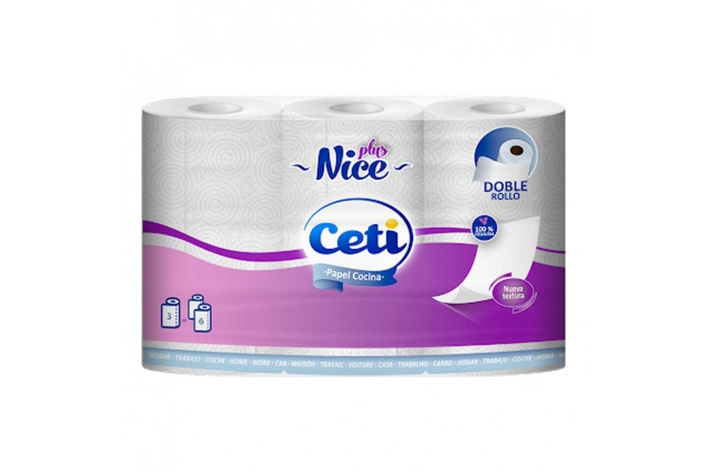 Essuie-tout Ceti 2 couches (3 uds)