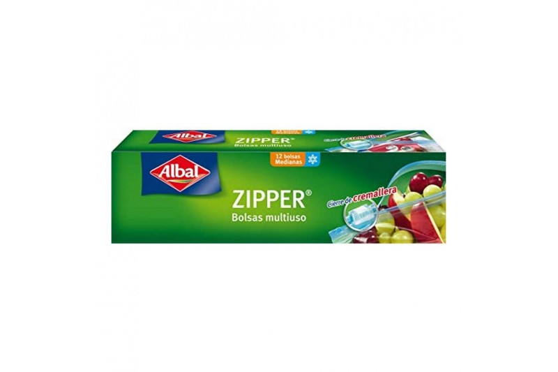 Multi-use Bag Albal Zipper (12 uds) (1 l)