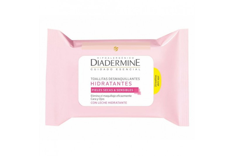 Make Up Remover Wipes Diadermine Moisturizing (25 uds)