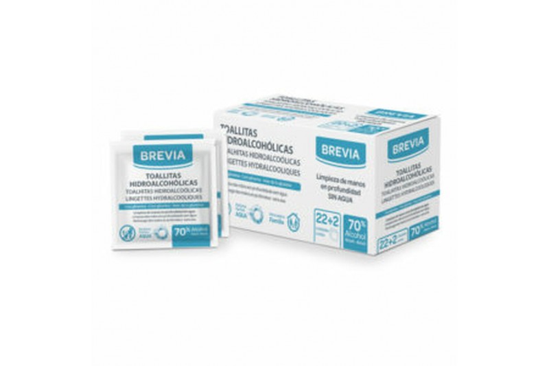 Hydroalkoholische Tücher Brevia (24 uds)