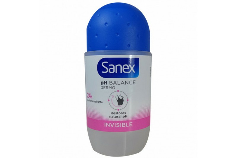 Déodorant Roll-On Sanex PH Balance Dermo Invisible (45 ml)