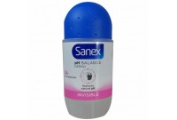 Déodorant Roll-On Sanex PH Balance Dermo Invisible (45 ml)