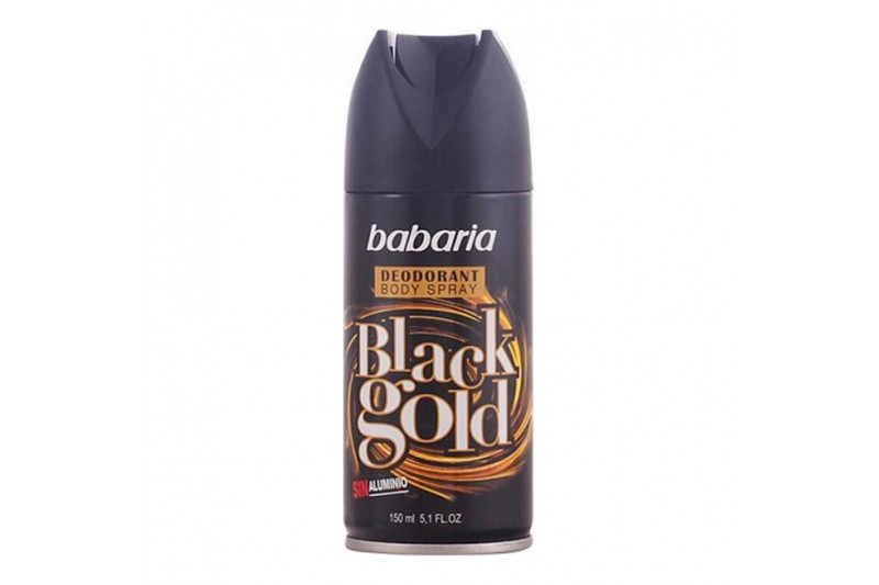 Deodorant Spray Men Black Gold Babaria (150 ml)