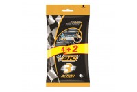 Handmatig scheermesje Action Bic (6 uds)