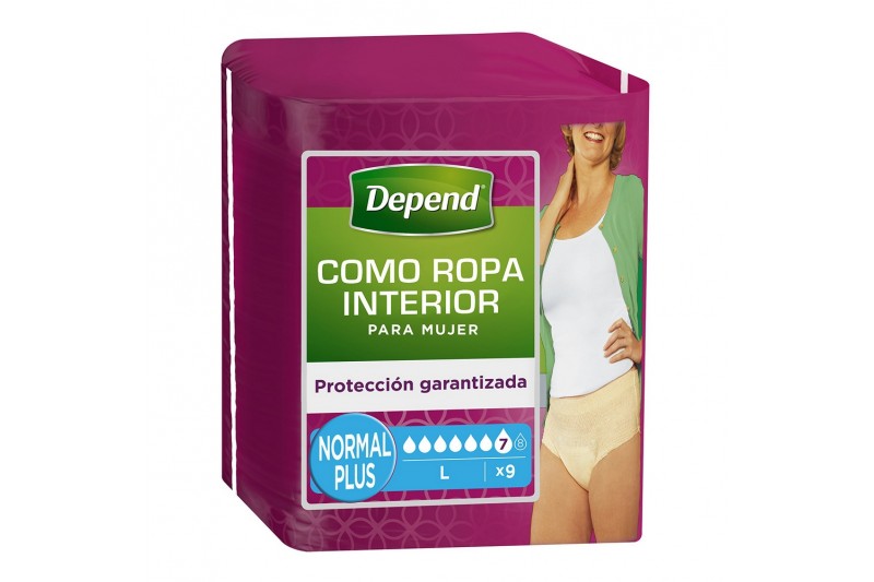 Protecteur pour Incontinence Depend (9 uds)