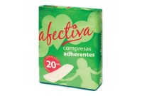 Compresses Normales Afectiva Normal Adhérent (20 uds)