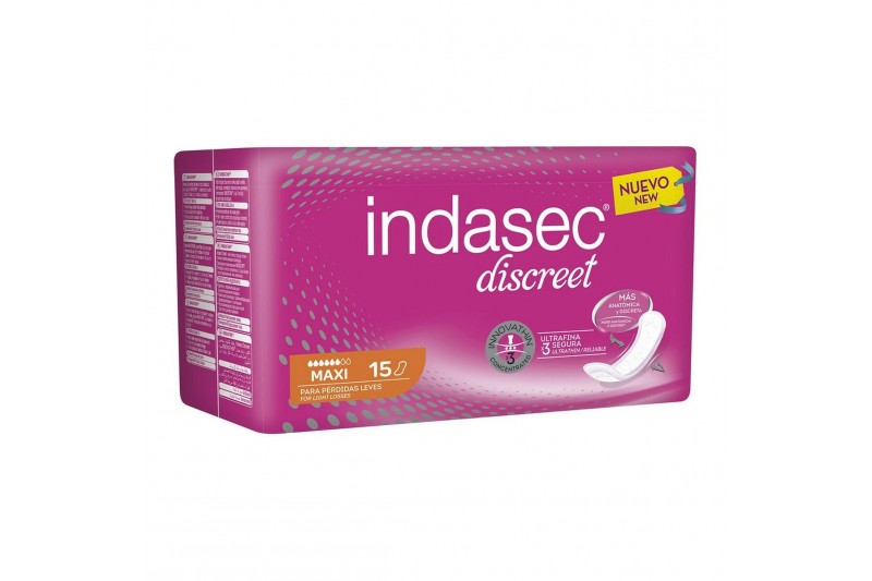 Assorbenti Maxi senza Ali Indasec Discreet (15 uds)