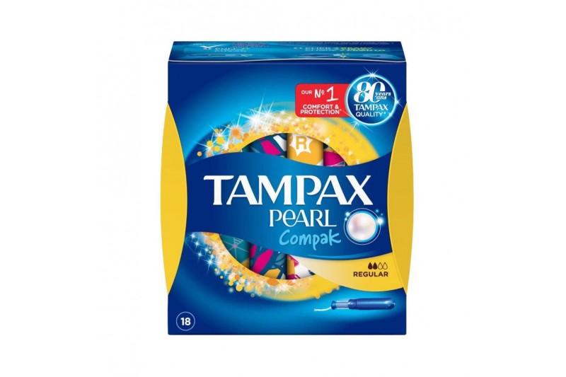 Regular Tampons Pearl Compak Tampax...