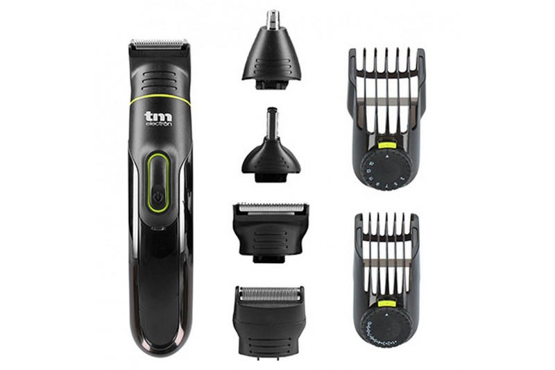 Set para Cuidado de la Barba TM Electron Verde 7 en 1