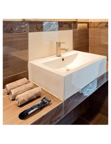Ensemble pour le Soin de la Barbe TM Electron Vert 7 en 1