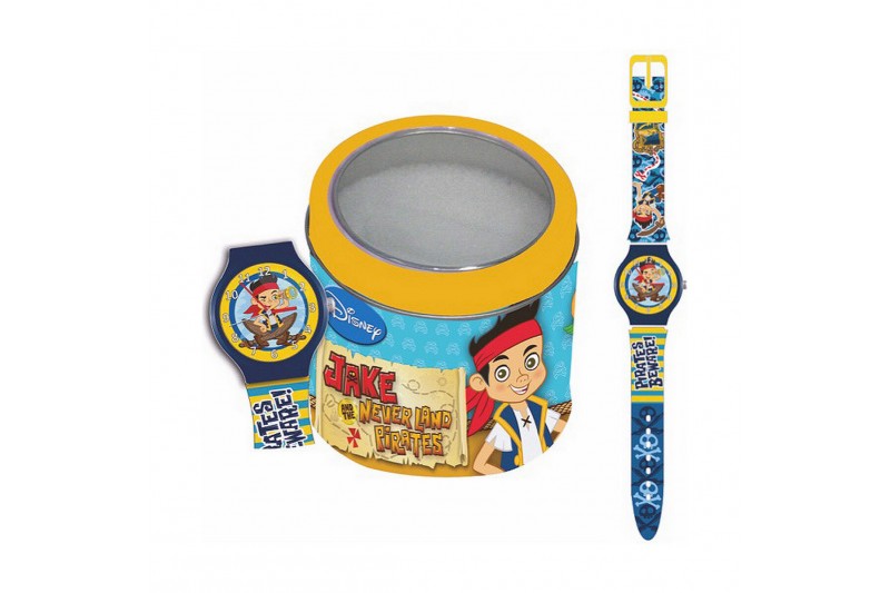 Horloge Kinderen Cartoon JAKE THE PIRATE - Tin box