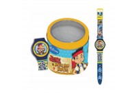 Horloge Kinderen Cartoon JAKE THE PIRATE - Tin box