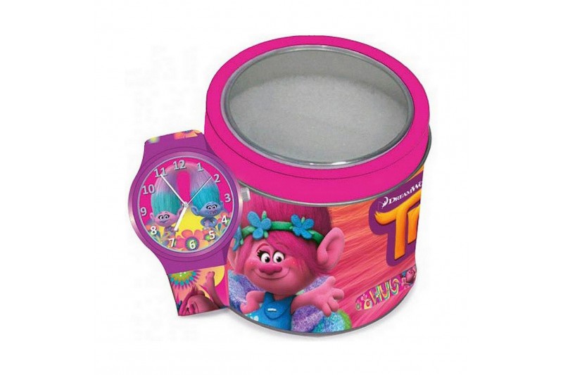 Infant's Watch Cartoon TROLLS - Tin Box