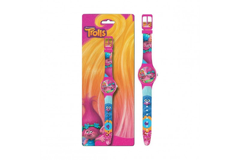 Horloge Kinderen Cartoon TROLLS - Blister pack