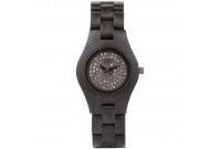 Horloge Dames We Wood MOON CRYSTAL BLACK