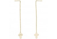 Ladies'Earrings Amen CROCE GOLD