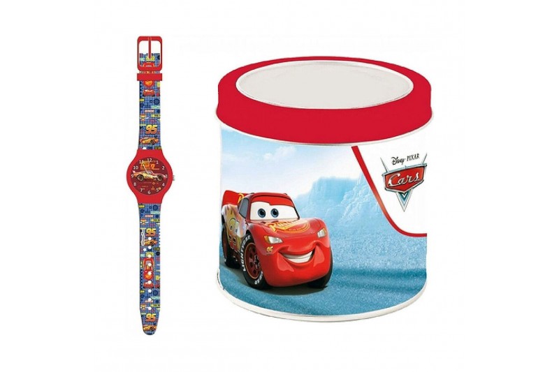 Uhr für Kleinkinder Cartoon CARS - Tin Box