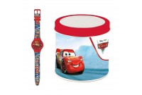 Uhr für Kleinkinder Cartoon CARS - Tin Box