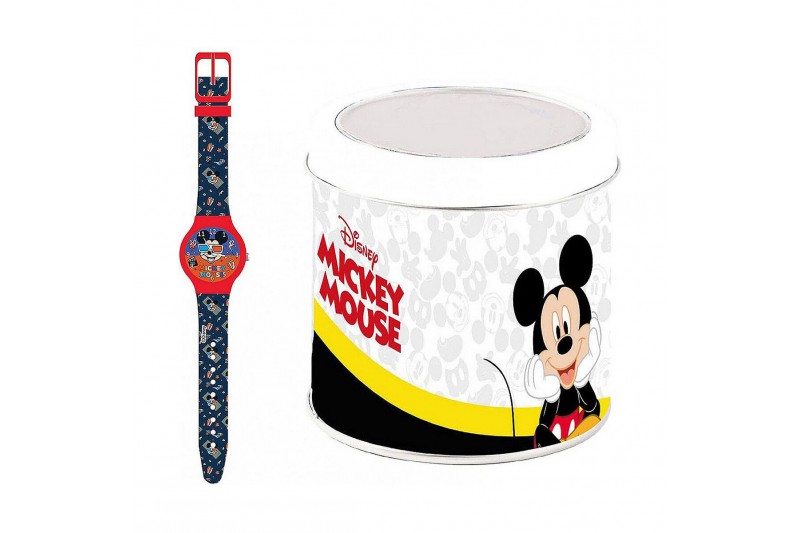 Horloge Kinderen Cartoon MICKEY MOUSE - Tin Box