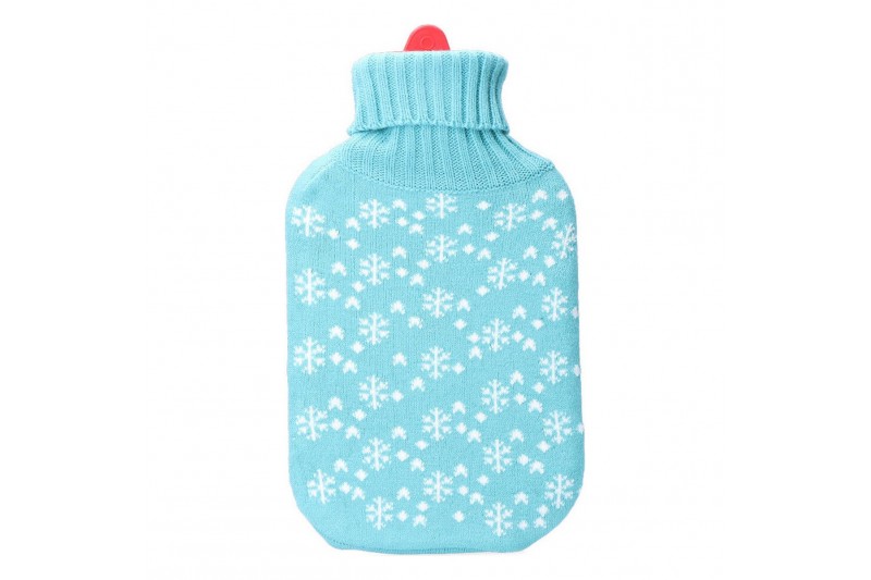 Hot Water Bottle EDM Blue Wool (2 L)