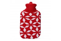 Bolsa de Agua Caliente EDM Rojo Blanco Lana (2 L)