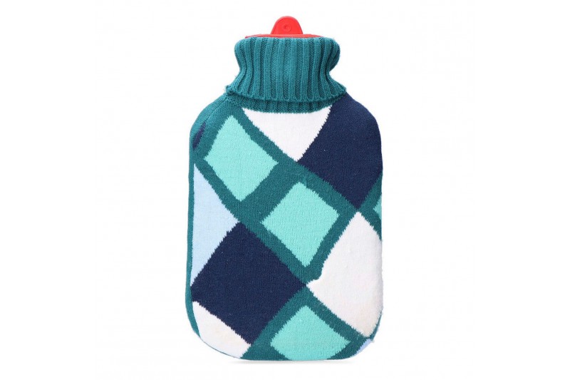 Warmwaterkruik EDM Blauw Wol (2 L)