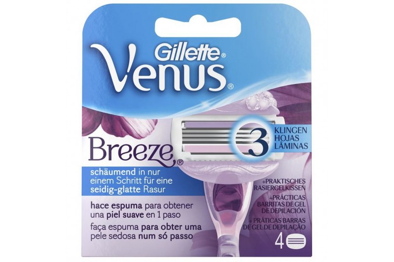 Replacement Shaver Blade Gillette Venus Breeze 4 Units