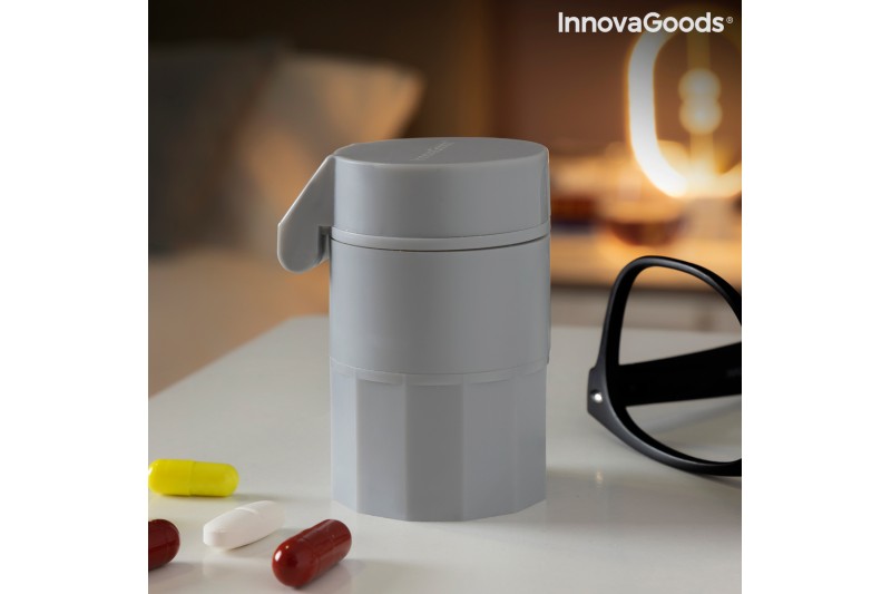 Boite à Pilule pour Couper et Broyer les Médicaments 5 en 1 Fivlok InnovaGoods