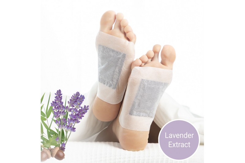 Cerotti Disintossicanti per i Piedi Lavender InnovaGoods 10 Unità