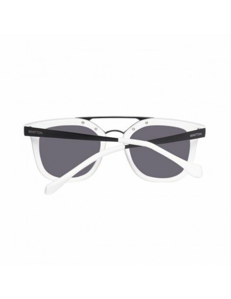 Lunettes de soleil Unisexe Benetton BE992S03 Blanc Noir (ø 50 mm)