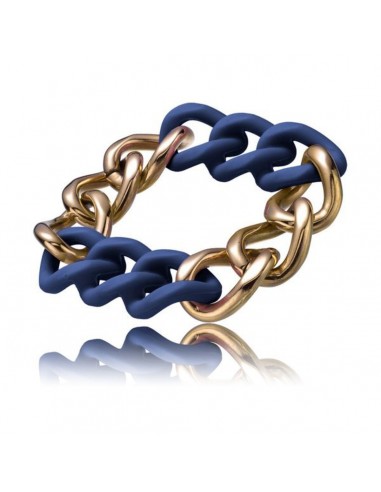 Ladies'Bracelet Time Force TS5148BB Blue Steel Golden