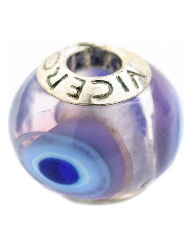 Perle de verre Femme Viceroy VMB0051-27 Bleu (1 cm)