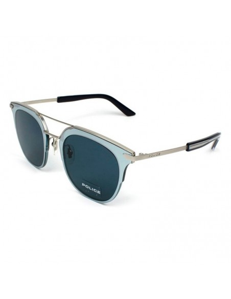 Unisex-Sonnenbrille Police SPL584-0581 Blau Silberfarben (ø 50 mm)