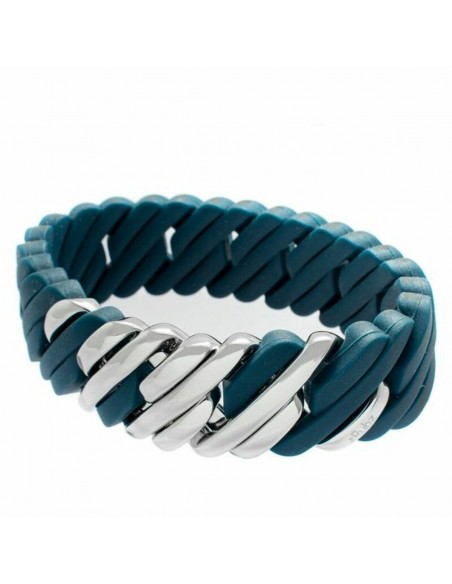 Armband TheRubz 100160 Blauw Siliconen Roestvrij staal Ziverachtig Sta