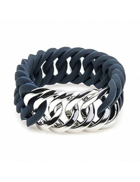 Armband TheRubz 100181 Blauw Siliconen Roestvrij staal Ziverachtig Sta