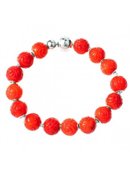 Bracciale Donna Thomas Sabo KT0147-870-10-L17 Rosso Argento puro