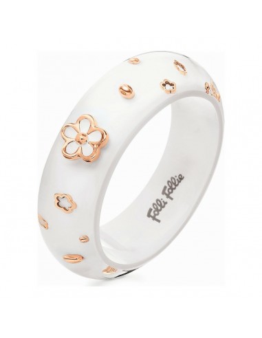 Ladies'Bracelet Folli Follie 3B2A011RWW White Resin (18 cm)