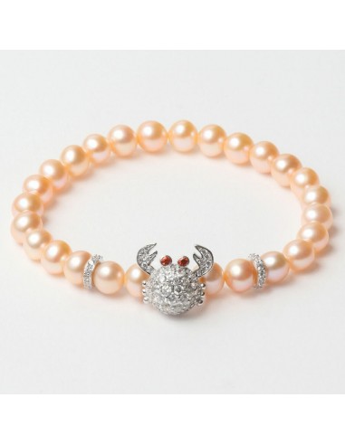 Ladies'Bracelet Lancaster JLA-BR-CRAB-1-PE Silver Orange Sterling silv