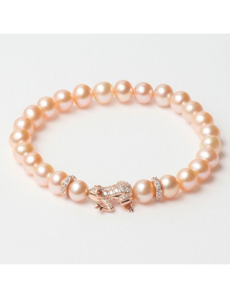 Bracciale Donna Lancaster JLA-BR-FROG-2-PE Arancio Argento puro 16 mm 