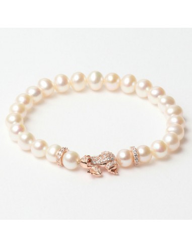 Bracelet Femme Lancaster JLA-BR-FROG-2-WH Blanc Argent 925 16 mm Rosé