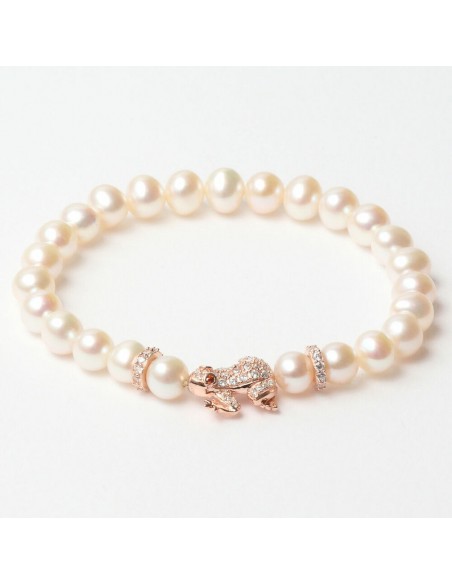 Bracelet Femme Lancaster JLA-BR-FROG-2-WH Blanc Argent 925 16 mm Rosé