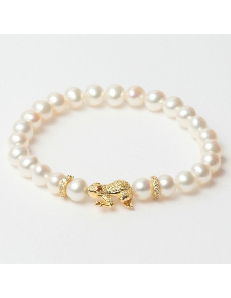 Bracciale Donna Lancaster JLA-BR-FROG-6-WH Dorato Bianco Argento puro 