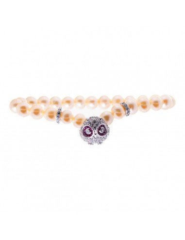 Armband Dames Lancaster JLA-BR-OWL-1-PE Ziverachtig Oranje Zirkonen St