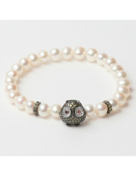 Bracciale Donna Lancaster JLA-BR-OWL-3-WH Bianco Verde Argento puro 16