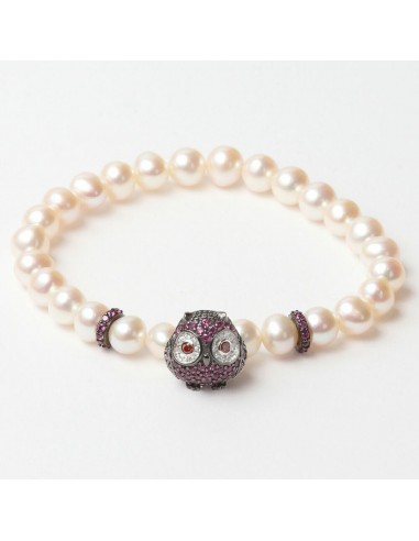 Bracciale Donna Lancaster JLA-BR-OWL-5-WH Viola Bianco Argento puro 16