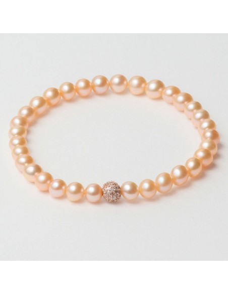 Pulsera Mujer Lancaster JLA-BR-SB-2-PE Naranja Plata de ley 16 mm Rosa